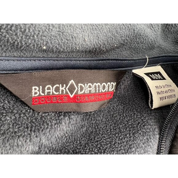 Black Diamond Men's Double Diamond Gray Jacket Medium Polyester Blend Full Zip - Picture 2 of 5